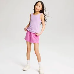 Girls' Ribbed Pointelle Tank Top - Cat & Jack™ Lilac Purple M