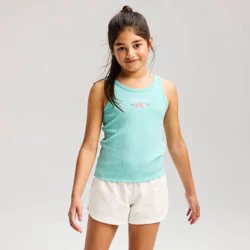 Girls' Ribbed Tank Top - Cat & Jack™ Aqua Green S