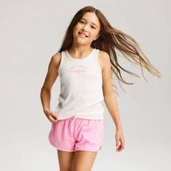 Girls' Ribbed Tank Top - Cat & Jack™ Cream XL