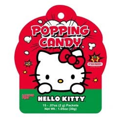 A-Sha Foods USA Hello Kitty Strawberry Flavored Popping Candy - 1.05oz/15ct