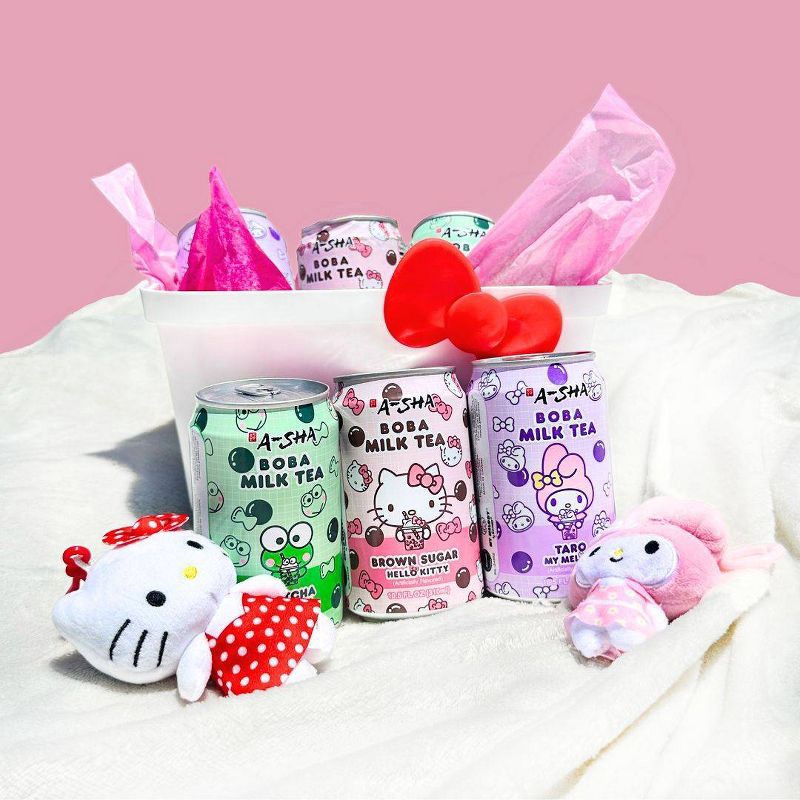 slide 4 of 4, A-Sha Foods USA Hello Kitty Matcha Keroppi Boba Milk Tea - 10.5 fl oz, 10.5 fl oz
