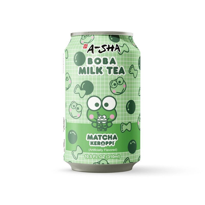 slide 1 of 4, A-Sha Foods USA Hello Kitty Matcha Keroppi Boba Milk Tea - 10.5 fl oz, 10.5 fl oz