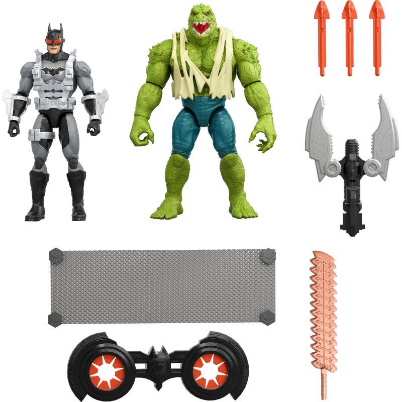 slide 1 of 6, DC Comics Premier Batman Vs Killer Croc 2 Pack, 6.5 Inch Scale 22 Points Articulation & Accessories, 2 ct