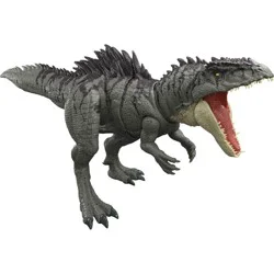 Jurassic World Colossal Chomp Giganotosaurus Figure with Big Bite, Multi Direction Attack Action Figures