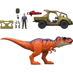 Jurassic World Legacy Collection Reimagined Tyrannosaurus Rex All-Terrain Capturepk Action Figure Playsets