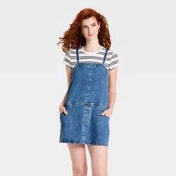 Women's Tank Mini Denim Dress - Universal Thread™ Medium Wash XXL