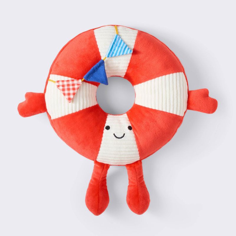 slide 1 of 3, Plush Stuffed Animal Baby Learning Toy - Life Ring - Cloud Island™, 1 ct