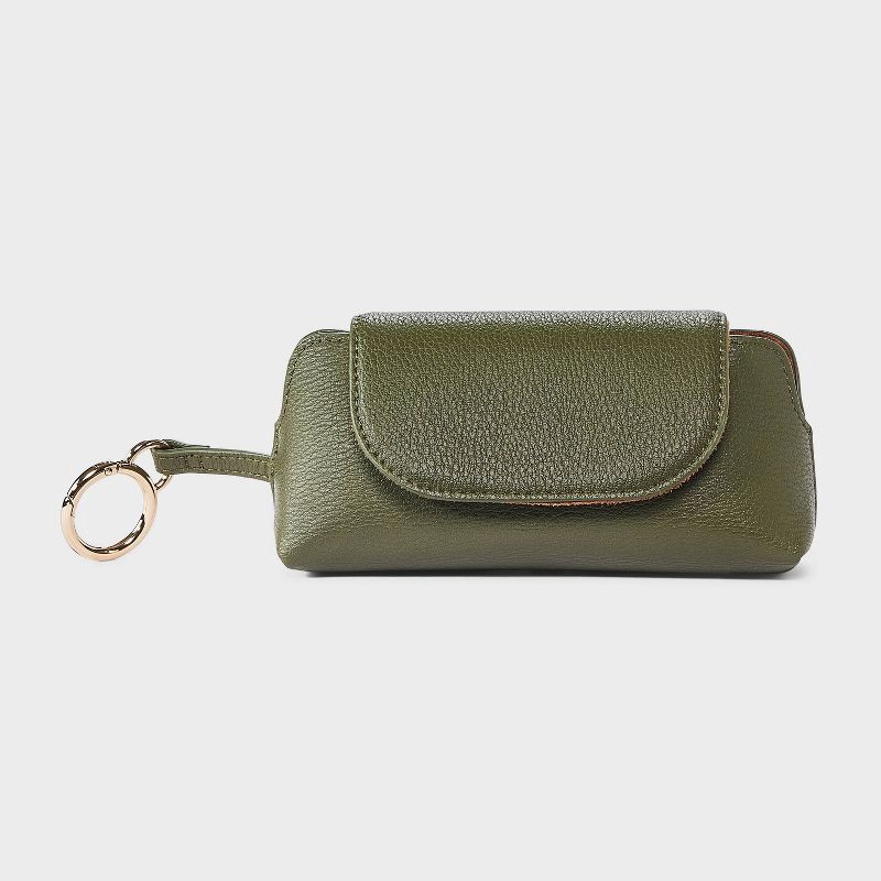 slide 1 of 4, Clip On Sunglass Case - A New Day™ Green, 1 ct