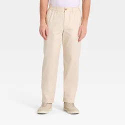 Men's Straight Leg Ripstop E-Waist Utility Pants - Goodfellow & Co™ Ivory M