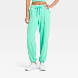 Women's Washed Jersey Jogger Pants - JoyLab™ Mint Green XL