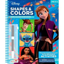 Bendon Disney Colors & Shapes Wipe-Clean Workbook