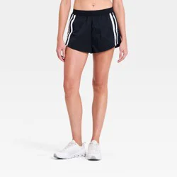 Women's Contrast Trim Woven Shorts - JoyLab™ Black L