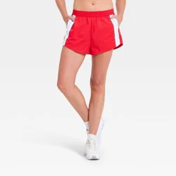 Women's Contrast Trim Woven Shorts - JoyLab™ Red XXL