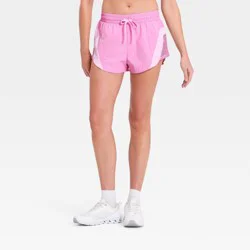 Women's Mesh Colorblock Woven Shorts - JoyLab™ Hot Pink XS