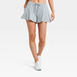 Women's French Terry Flowy Shorts - JoyLab™ Heather Gray XL