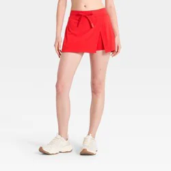 Women's Washed Jersey Slit Skort - JoyLab™ Red XL