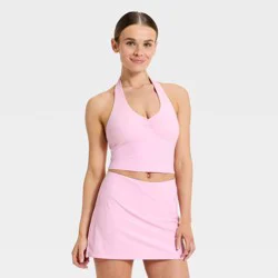 Women's Halter Support Tank Top - JoyLab™ Light Pink M