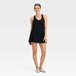 Women's Washed Jersey Active Dress - JoyLab™ Black XS