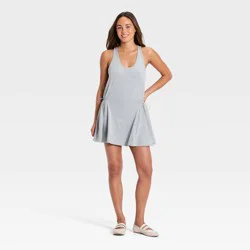 Women's Washed Jersey Active Dress - JoyLab™ Heathered Gray XXS