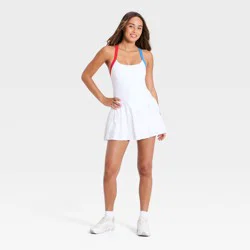 Women's Pleated Active Dress - JoyLab™ White XXL