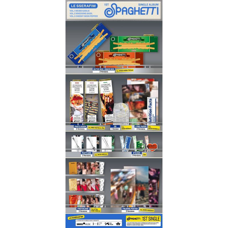 slide 2 of 2, Universal Music Group LE SSERAFIM - 1st Single 'spaghetti' (Target Exclusive, CD), 1 ct