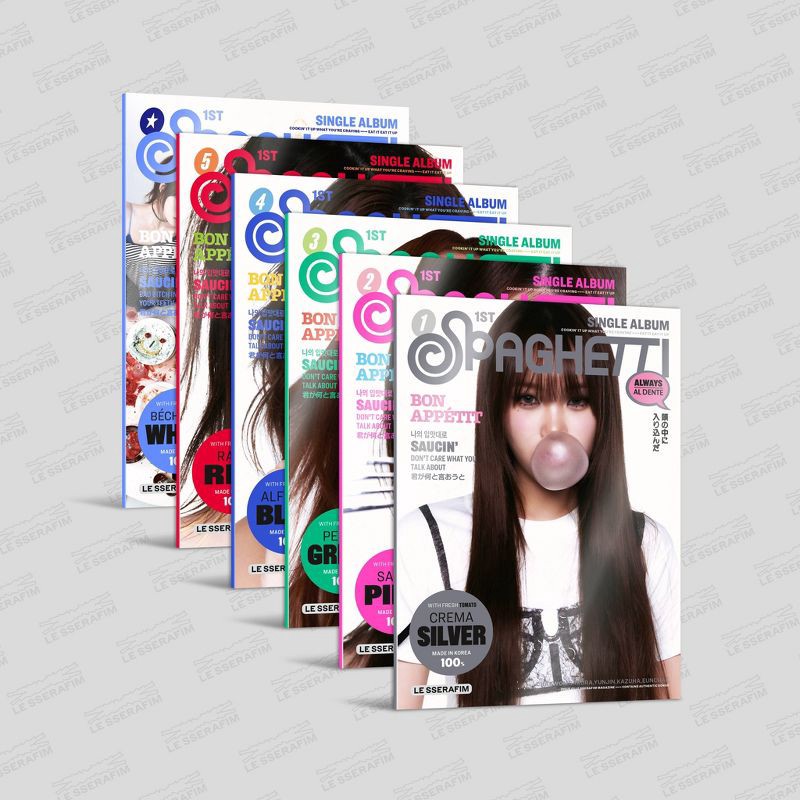 slide 1 of 2, Universal Music Group LE SSERAFIM - 1st Single 'spaghetti' (COMPACT ver.) (CD), 1 ct