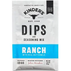 Kinder's Gluten Free Ranch Dip and Seasoning Mix - 1.25oz