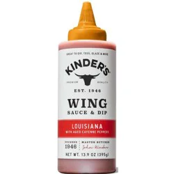 Kinder's Louisiana Heat Wing Sauce and Dip - 13.9oz