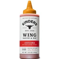 Kinder's Louisiana Heat Wing Sauce and Dip - 13.9oz