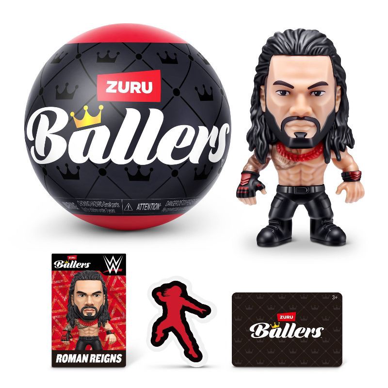 slide 1 of 13, WWE Ballers Series 1 by ZURU PVC Mini Figure Sports Toy, 1 ct