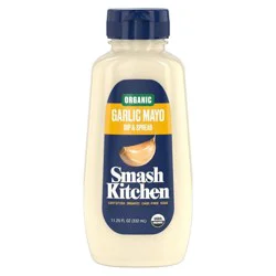 Smash Kitchen Organic Garlic Mayonnaise Made with Cage Free Eggs - 11.25 fl oz