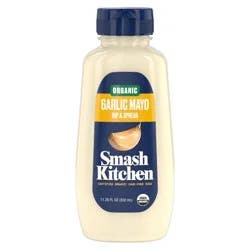 Smash Kitchen Organic Garlic Mayonnaise Made with Cage Free Eggs - 11.25 fl oz