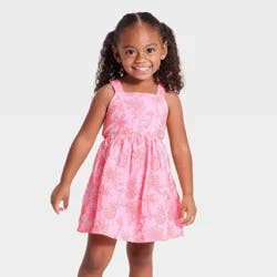 Toddler Girls' Embroidered Collection Dress - Cat & Jack™ Pink 4T