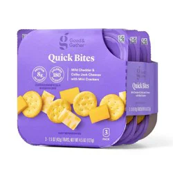 Cheddar & Colby Jack Cheese & Cracker Quick Bites - 4.5oz - Good & Gather™