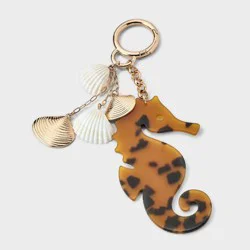Seahorse & Seashell Bag Charm - Universal Thread™ Multi