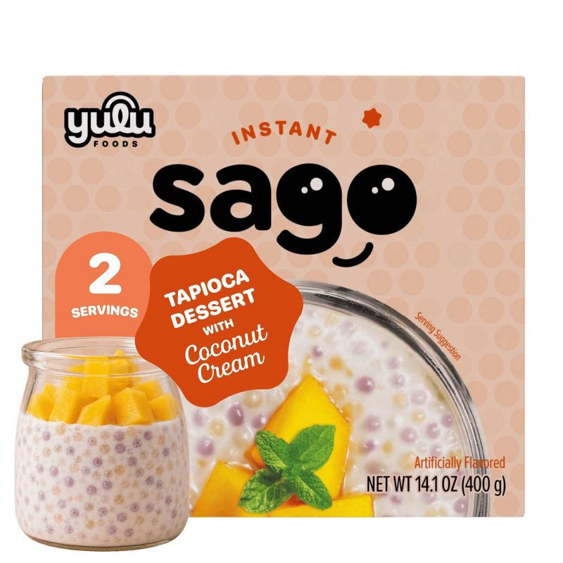 slide 1 of 1, YULU Instant Sago Tapioca Pearl and Coconut Dessert Kit - 14.1oz/2ct, 14.1 oz, 2 ct