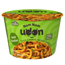 YULU Nom Nom Udon Bold Shallot Flavor Instant Noodles Cup - 9.17oz