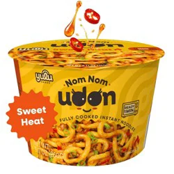 YULU Nom Nom Udon Sweet Heat Flavor Instant Noodles Cup - 9.17oz