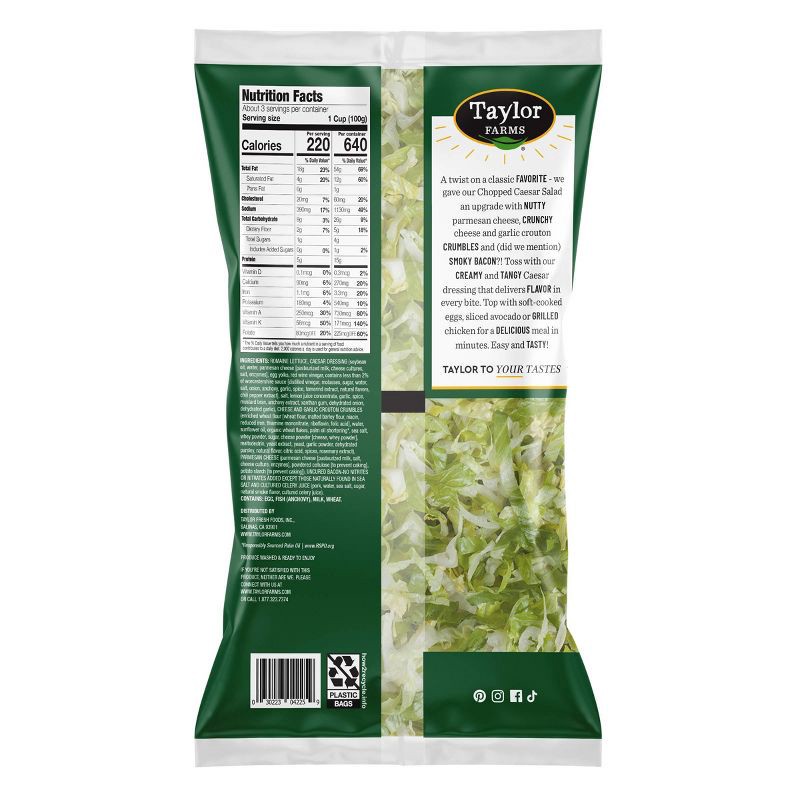 slide 2 of 4, Taylor Farms Bacon Caesar Chop Kit - 10.35oz, 10.35 oz