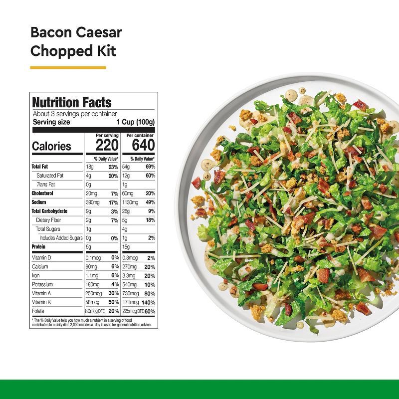 slide 4 of 4, Taylor Farms Bacon Caesar Chop Kit - 10.35oz, 10.35 oz
