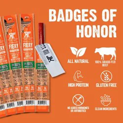 Righteous Felon Craft Jerky Fiery Habanero Beef Stick - 9g Protein - 1oz