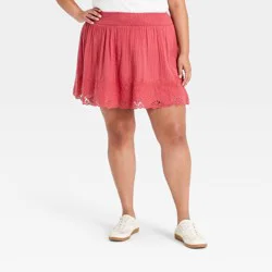 Women's Mini A-Line Skirt - Universal Thread™ Berry Red XXL