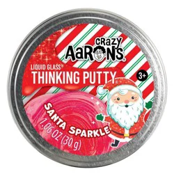 Crazy Aaron's Santa Sparkle Liquid Glass Thinking Putty Tin - Red