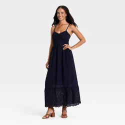 Women's Cami Midi Sundress - Universal Thread™ Navy Blue XL