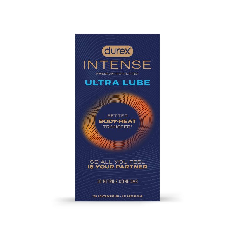 slide 1 of 1, Durex Intense Ultra Lube Condoms - 10ct, 10 ct