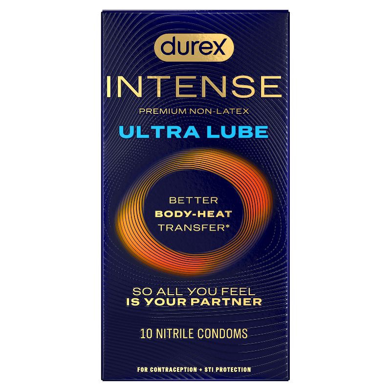 slide 1 of 4, Durex Intense Ultra Lube Condoms - 10ct, 10 ct