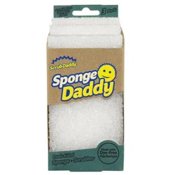 Scrub Daddy Dye Free Sponges - 3ct