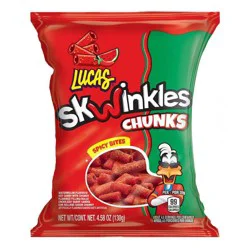 Lucas Skwinkles Chunks Watermelon Candy - 4.58oz