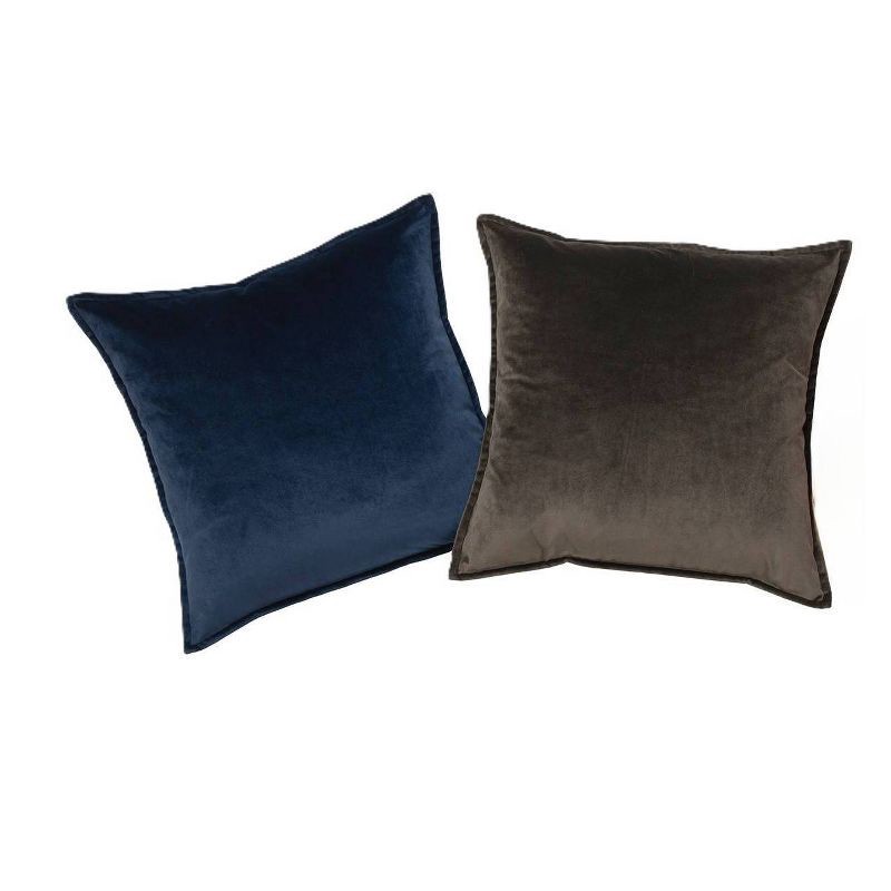 slide 5 of 5, Brentwood Velvet Toss Pillow Brown, 1 ct