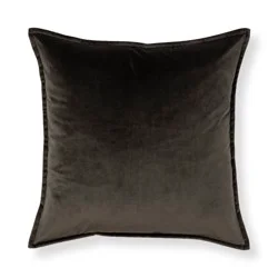 Brentwood Velvet Toss Pillow Brown